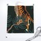 Tiger Chinoiserie Bengal Peacock Asian Inspired Dark Teal Orange Romantic Floral Victorian Custom Pre-pasted Wallpaper by Spoonflower Pre-Pasted Wallpaper 2FT Wide